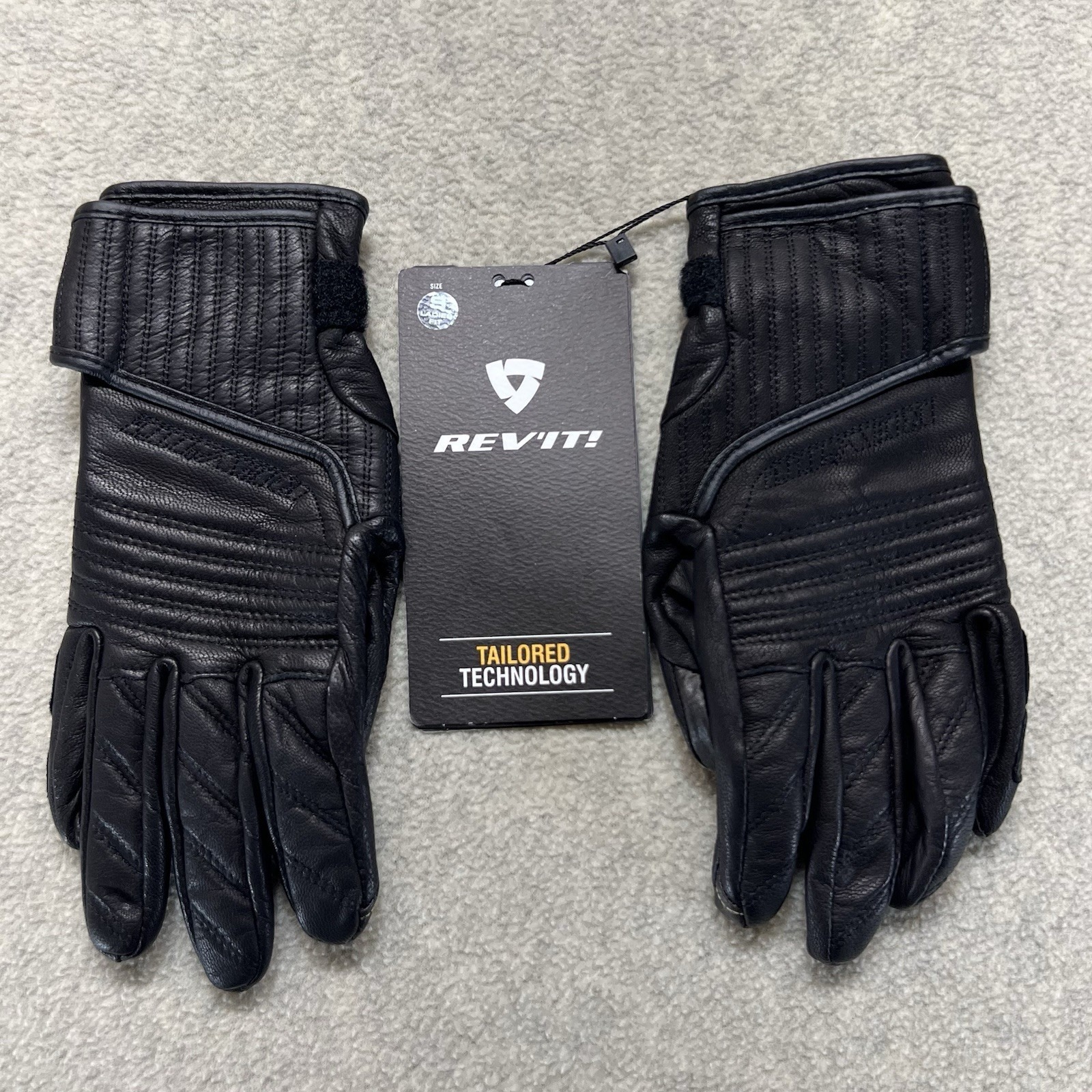 Rev'it Antibes Women's Leather Motorcycle Gloves Black Size Small Nwt